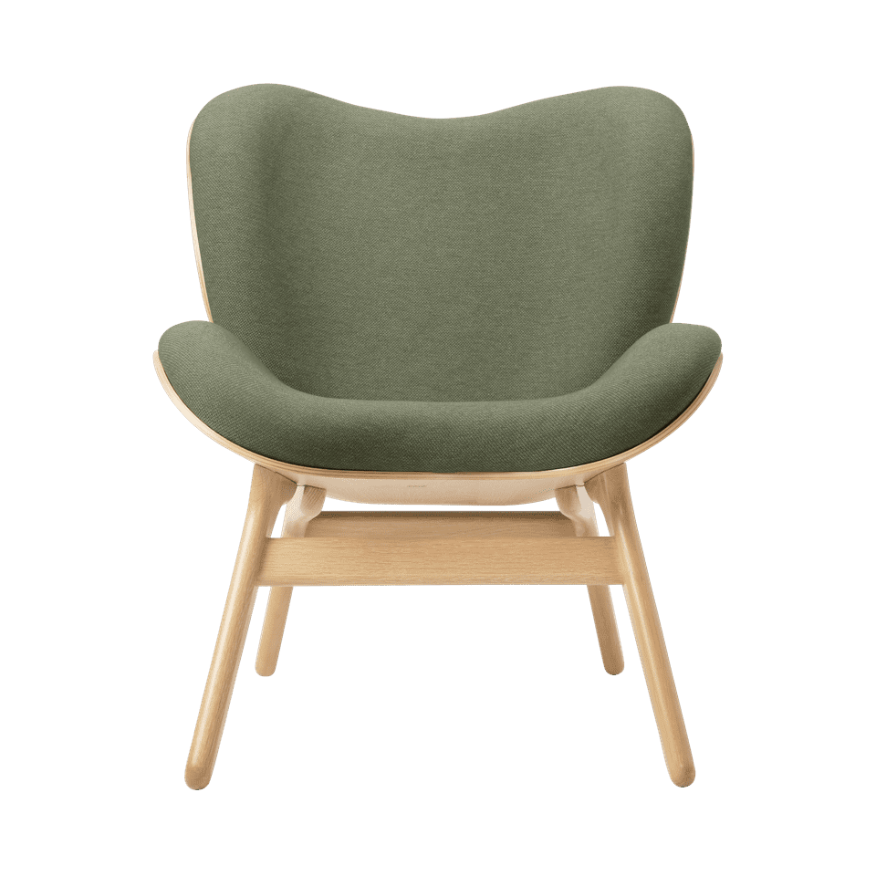 UMAGE A Conversation Piece Lounge Chair, Low, Oak - Morning Meadows
