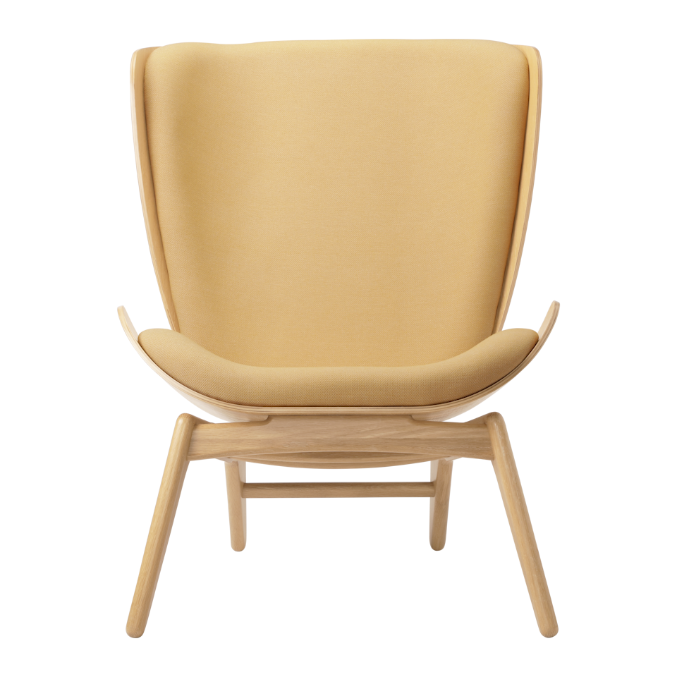 UMAGE The Reader Wing Chair, Oak - Summer Shine, Horizons Textile