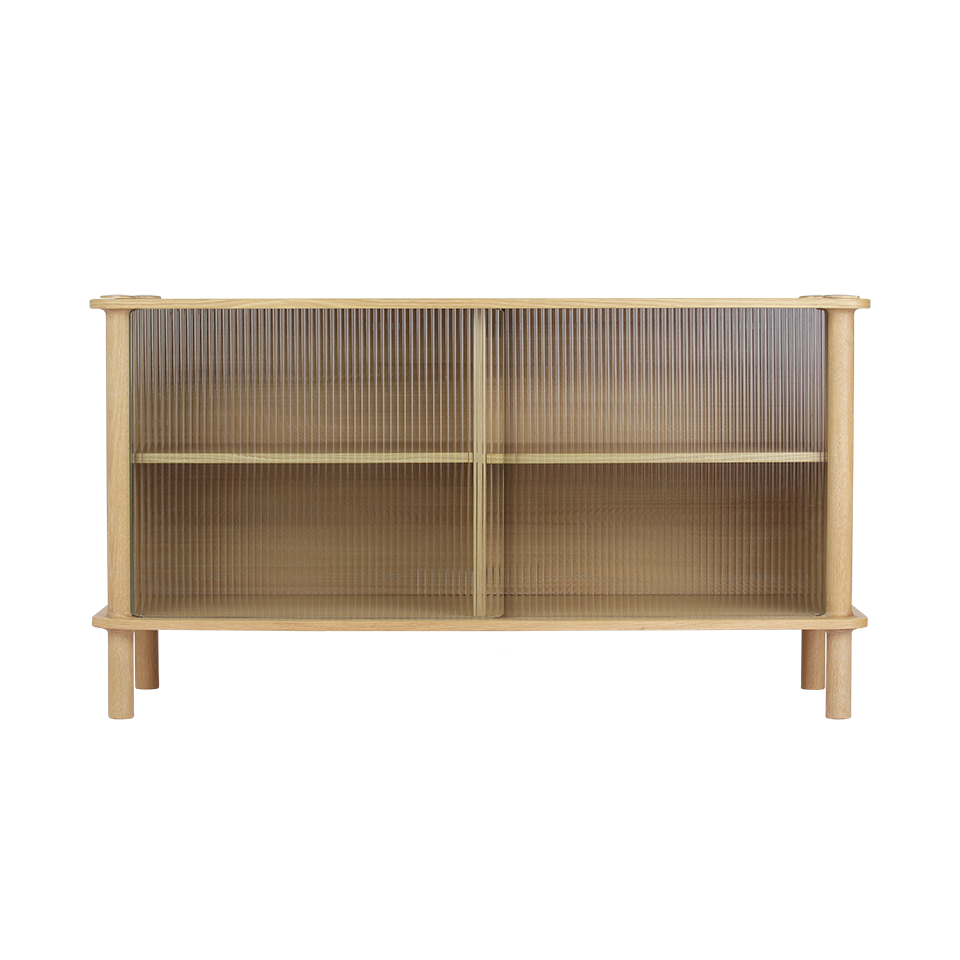 UMAGE Italic Sideboard, Glass - Oak