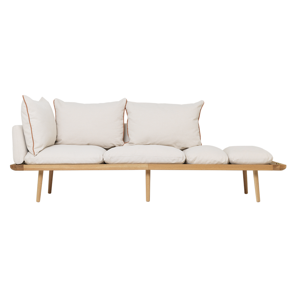 UMAGE Lounge Around 3 Seater, Horizons, Oak - White Sands