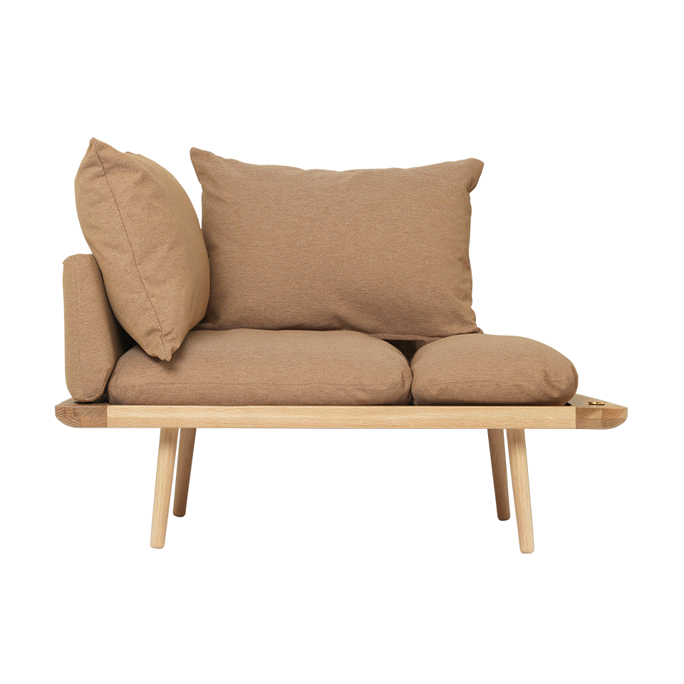 UMAGE Lounge Around 1.5 seater, Horizons, Oak - Sugar Brown