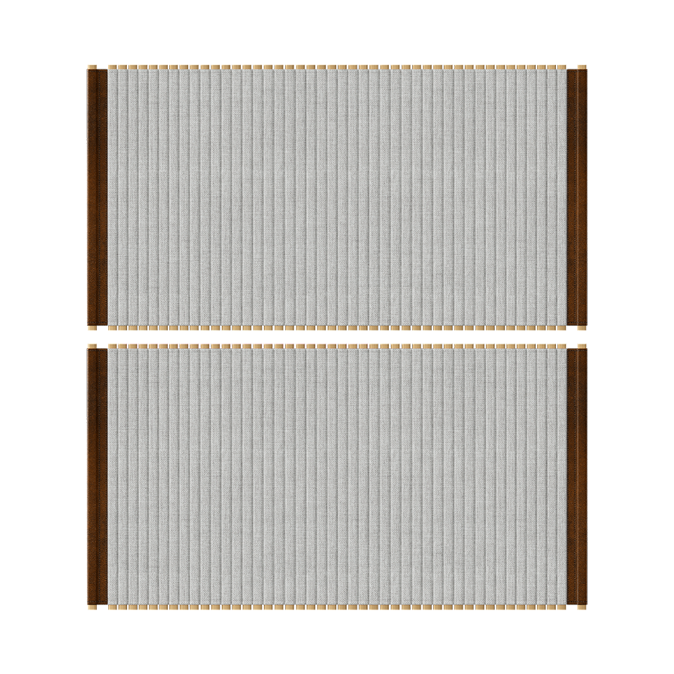 UMAGE Audacious Tambour Doors, Cabinet - Silver Grey