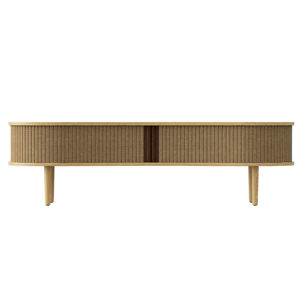 UMAGE Audacious TV bench, Oak - Sugar Brown