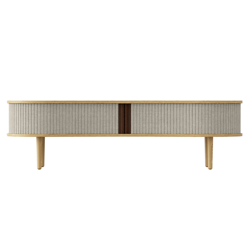 UMAGE Audacious TV bench, Oak - White Sands