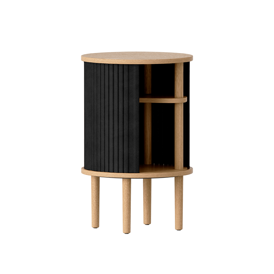 UMAGE Audacious Side Table, Oak - Charcoal