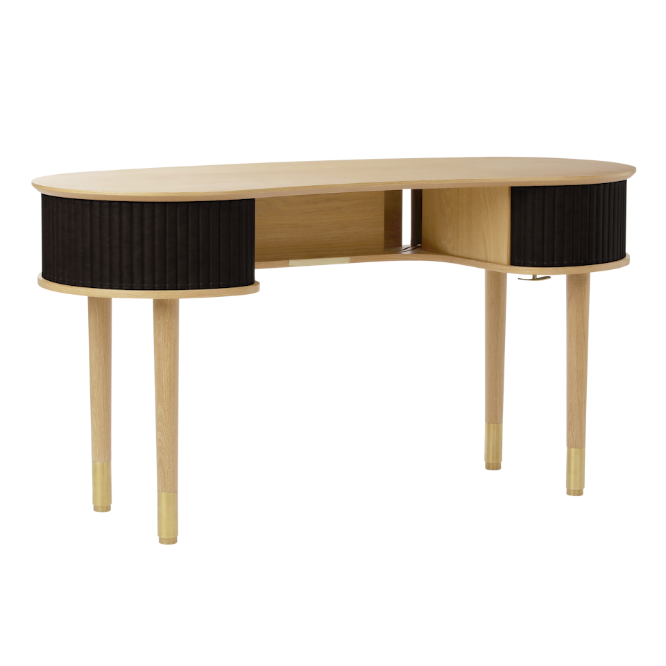 UMAGE Audacious Desk, Oak - Charcoal