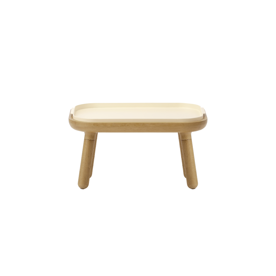 UMAGE Paff Table, Low - Pearl White Tray Top
