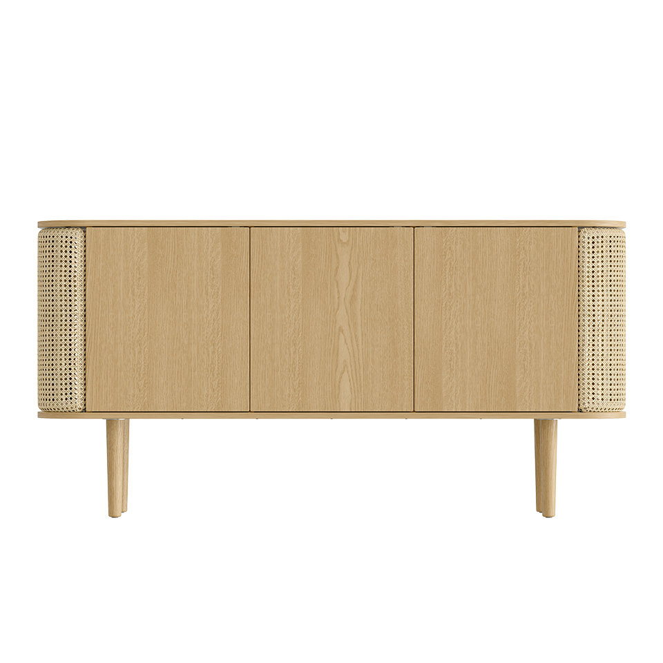 UMAGE Treasures Cabinet 3 Doors, Oak - Venetian Cane