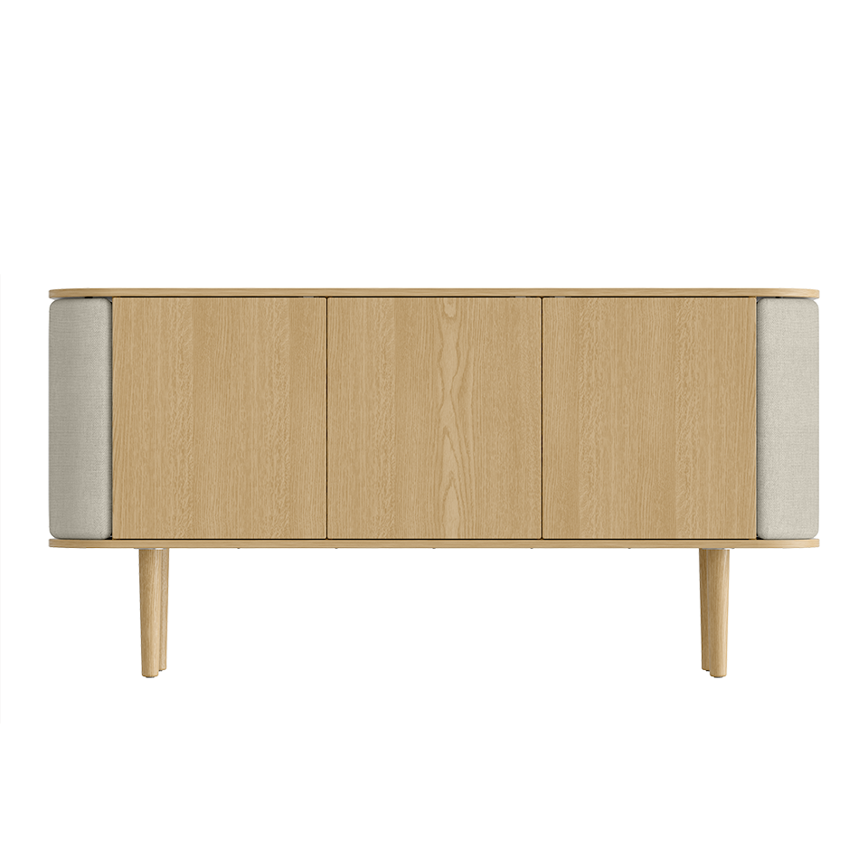 UMAGE Treasures Cabinet 3 Doors, Oak - White Sands