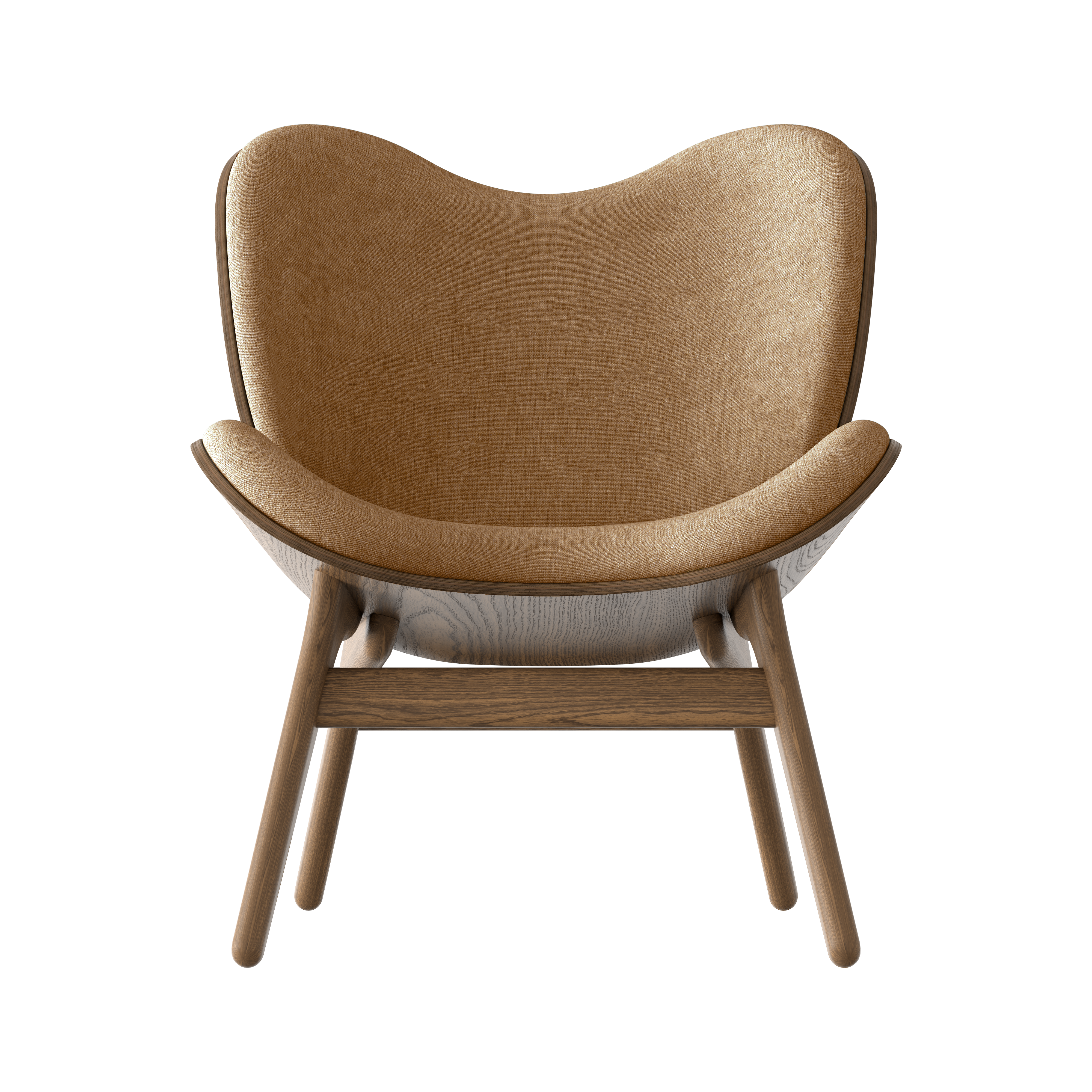 UMAGE A Conversation Piece Lounge Chair, Low, Dark Oak - Sugar Brown