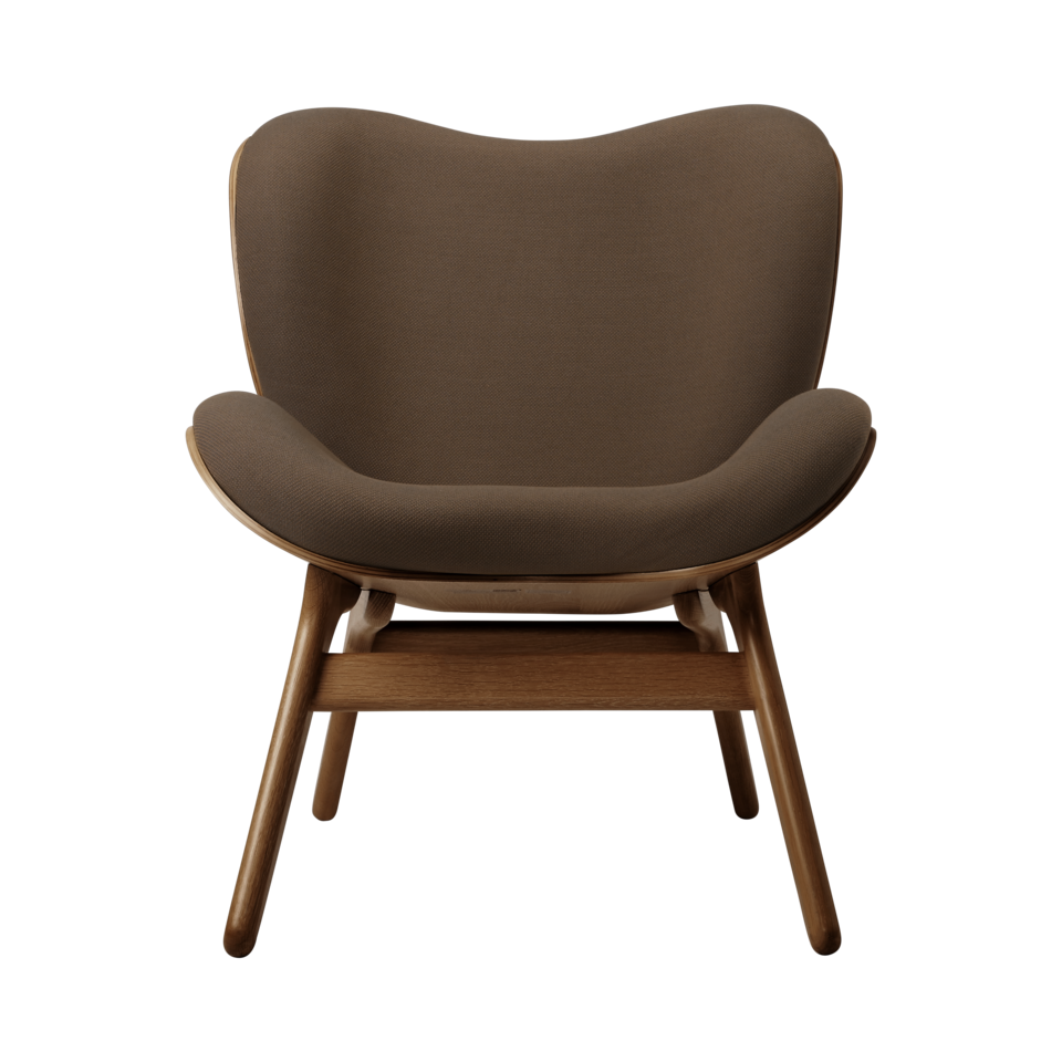 UMAGE A Conversation Piece Lounge Chair, Low, Dark Oak - Mocca