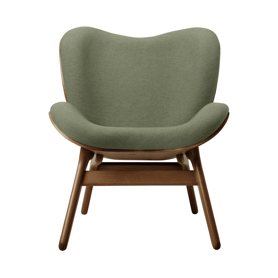 UMAGE A Conversation Piece Lounge Chair, Low, Dark Oak - Morning Meadows
