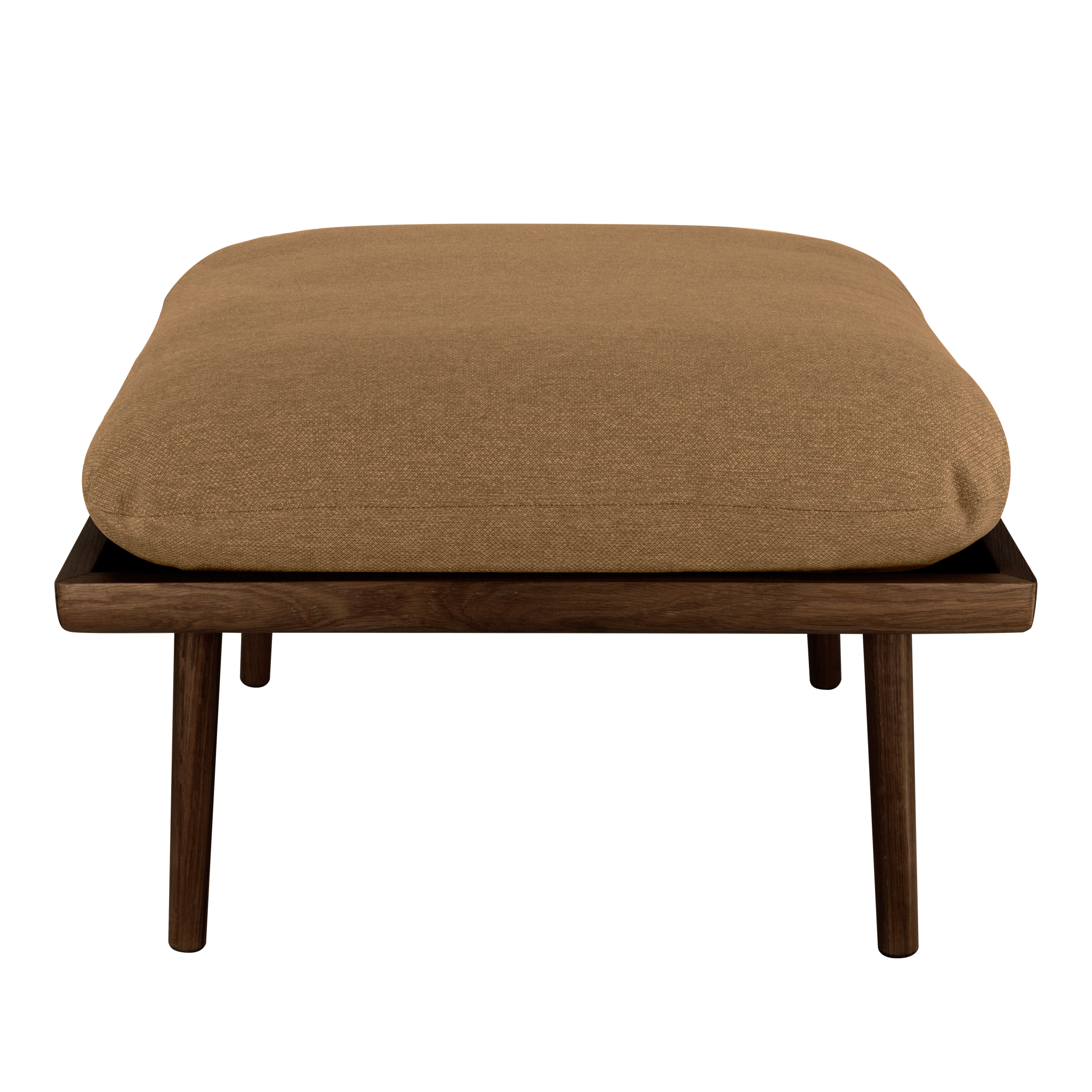 UMAGE Lounge Around Shuffle Ottoman, Dark Oak - Sugar Brown