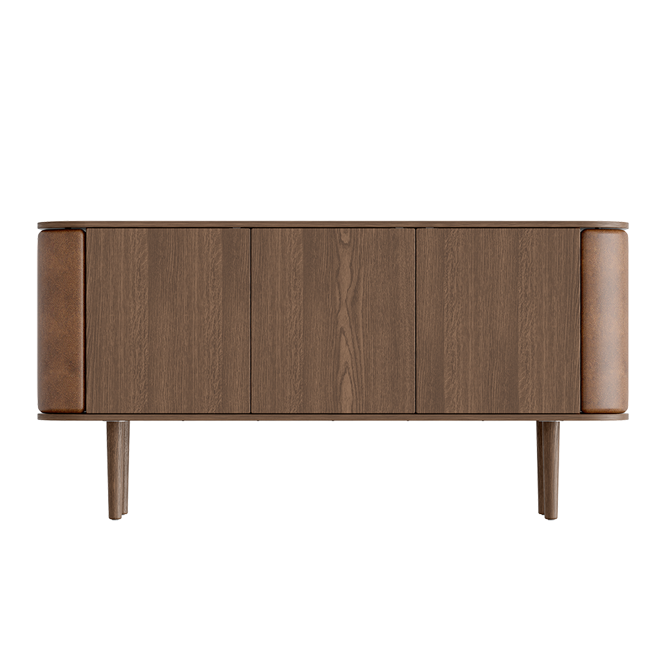 UMAGE Treasures Cabinet 3 Doors, Dark Oak - Hazelnut