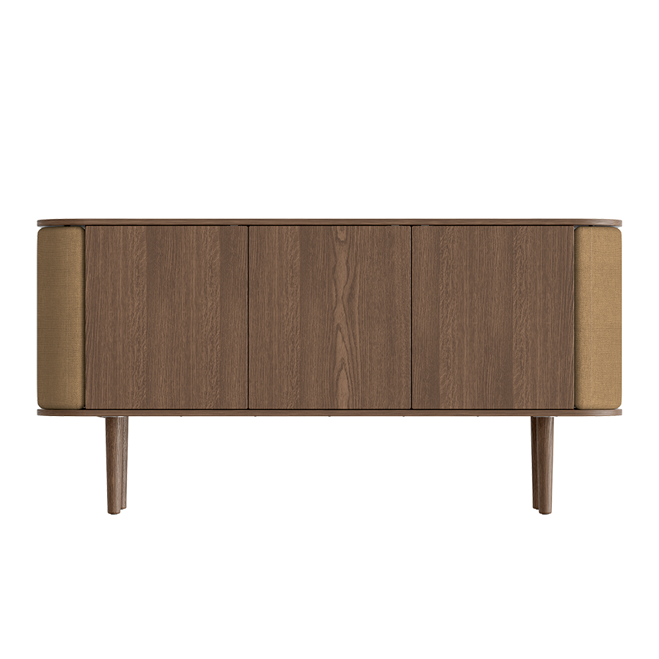 UMAGE Treasures Cabinet 3 Doors, Dark Oak - Sugar Brown