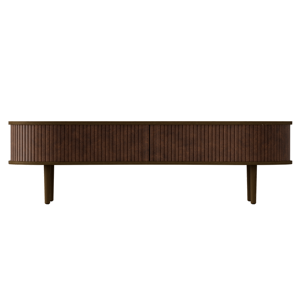 UMAGE Audacious TV bench, Dark Oak - Hazelnut