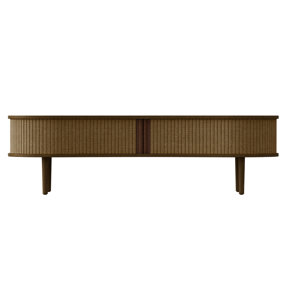 UMAGE Audacious TV bench, Dark Oak - Sugar Brown