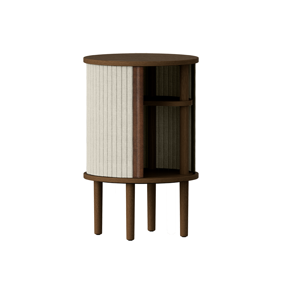 UMAGE Audacious Side Table, Dark Oak - White Sands