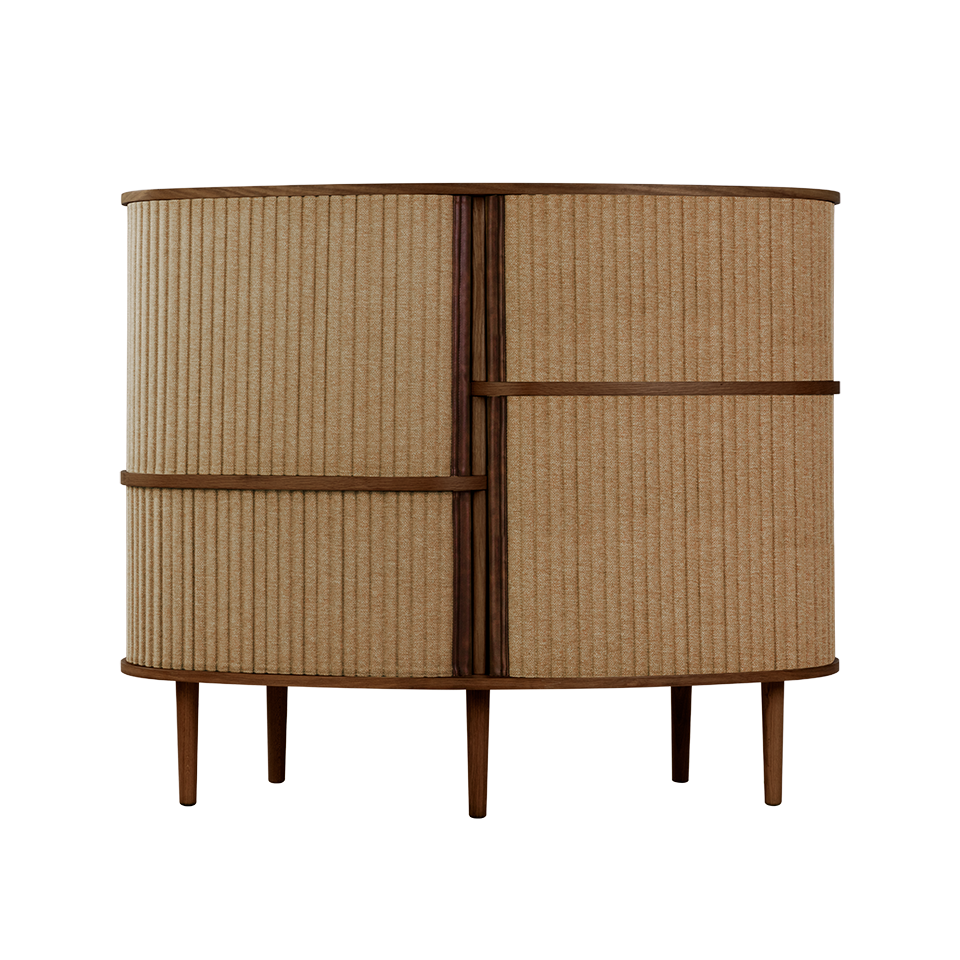 UMAGE Audacious Highboard, Dark Oak - Sugar Brown
