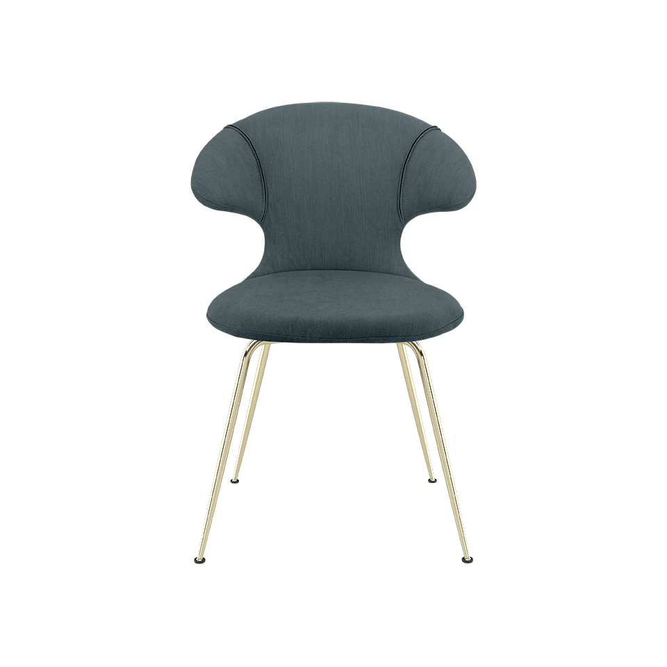 UMAGE Time Flies Chair, Horizons, Brass Legs - Quantum Blue