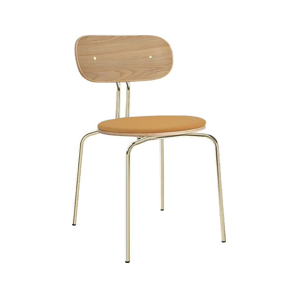 UMAGE Curious Chair, Brass Legs - Tangerine