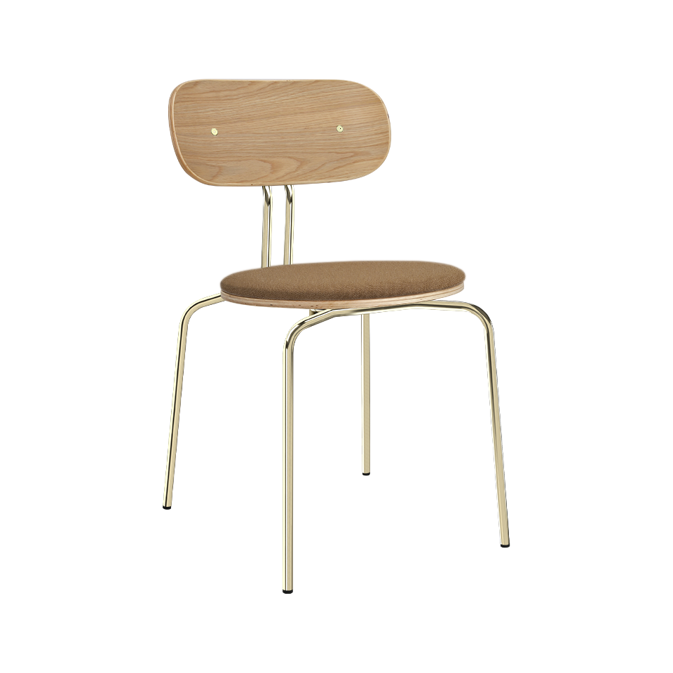 UMAGE Curious Chair, Brass Legs - Caramel
