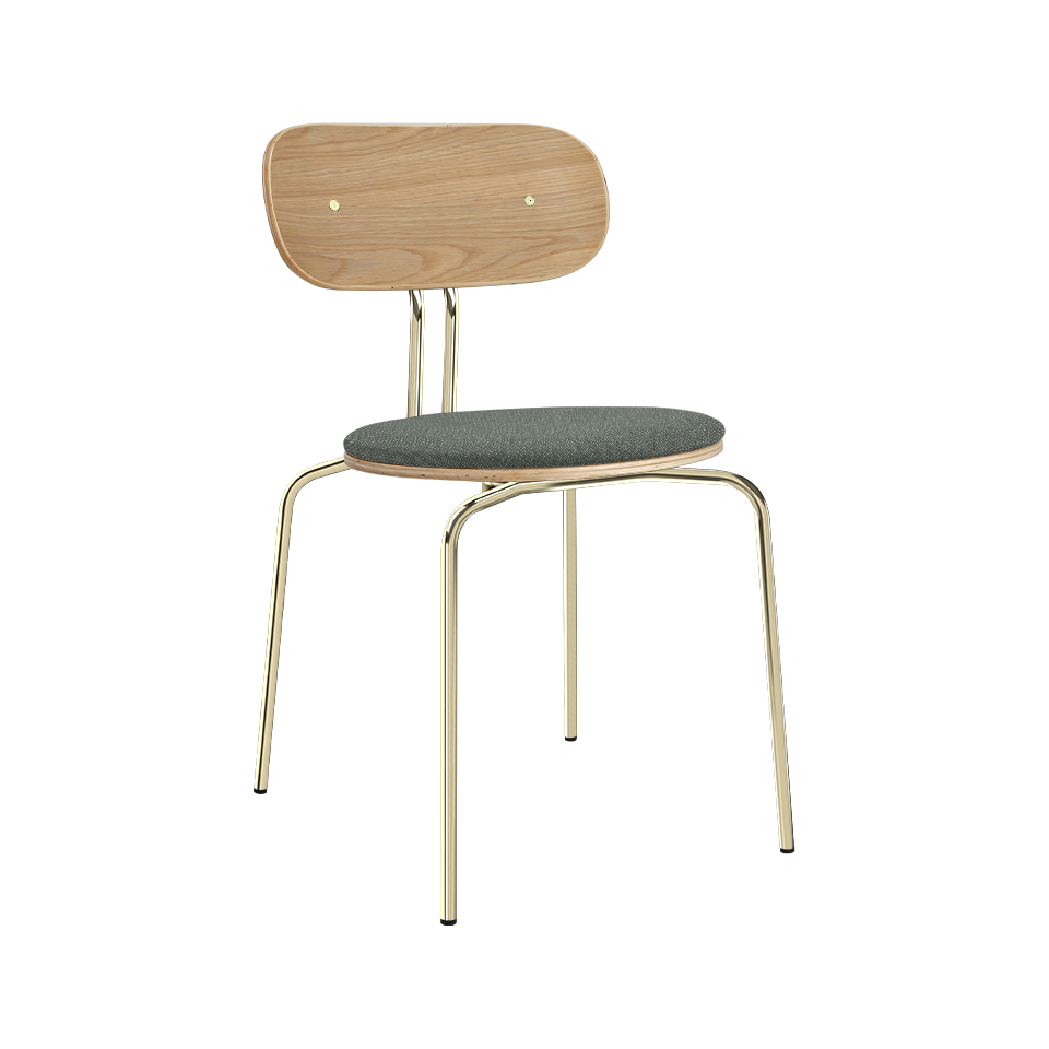 UMAGE Curious Chair, Brass Legs - Morning Meadows