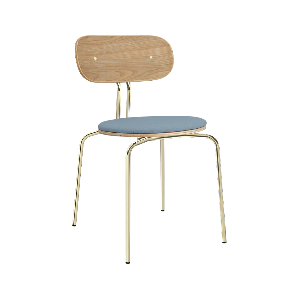 UMAGE Curious Chair, Brass Legs - Bright Skies