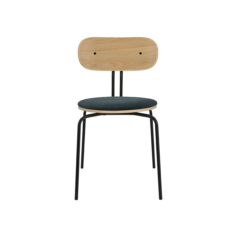 UMAGE Curious Chair, Black Legs - Quantum Blue