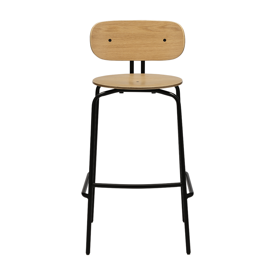 UMAGE Curious Bar Stool, Black Legs - Without Cushion