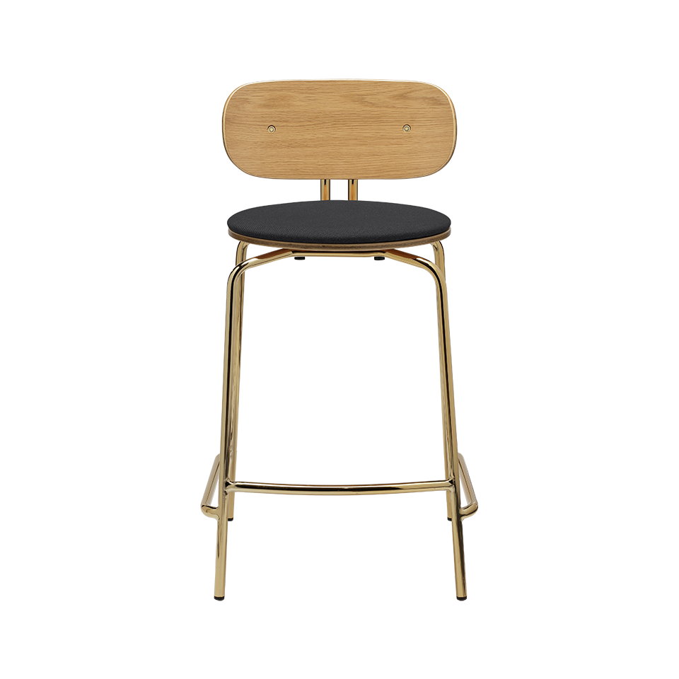UMAGE Curious Counter Stool, Brass Legs - Shadow, Horizons