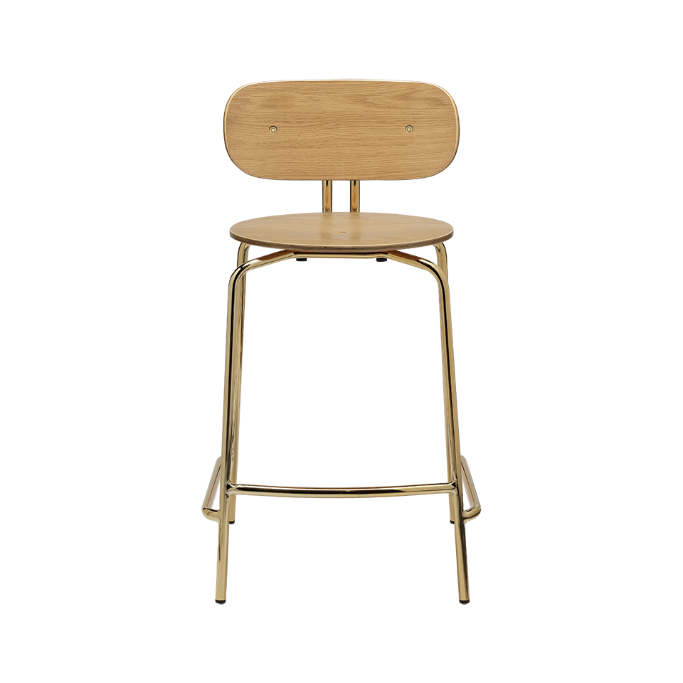 UMAGE Curious Counter Stool, Brass Legs - Without Cushion