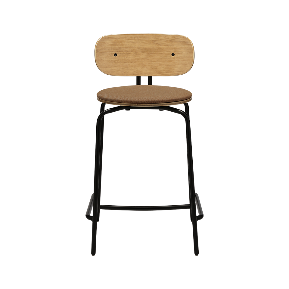 UMAGE Curious Counter Stool, Black Legs - Sugar Brown, Horizons