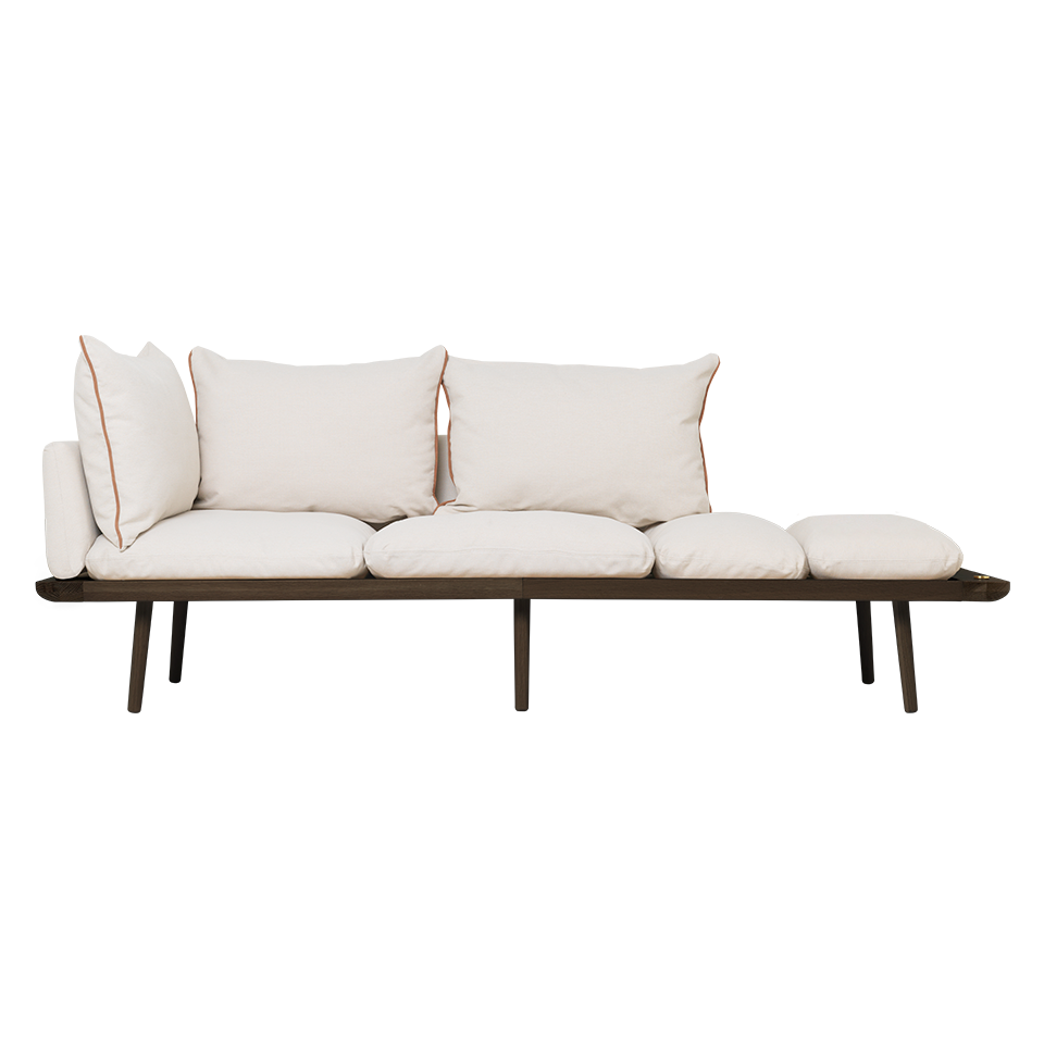 UMAGE Lounge Around 3 Seater, Horizons, Dark Oak - White Sands