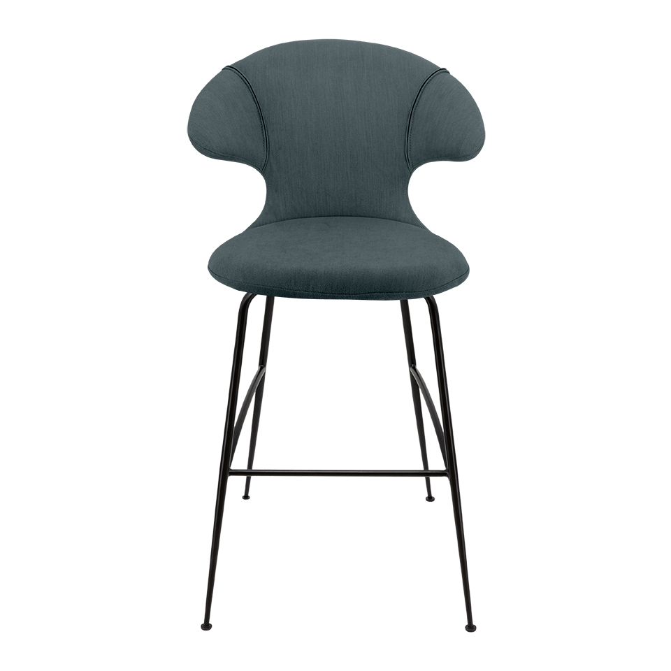 UMAGE Time Flies Bar Stool, Black Legs - Quantum Blue