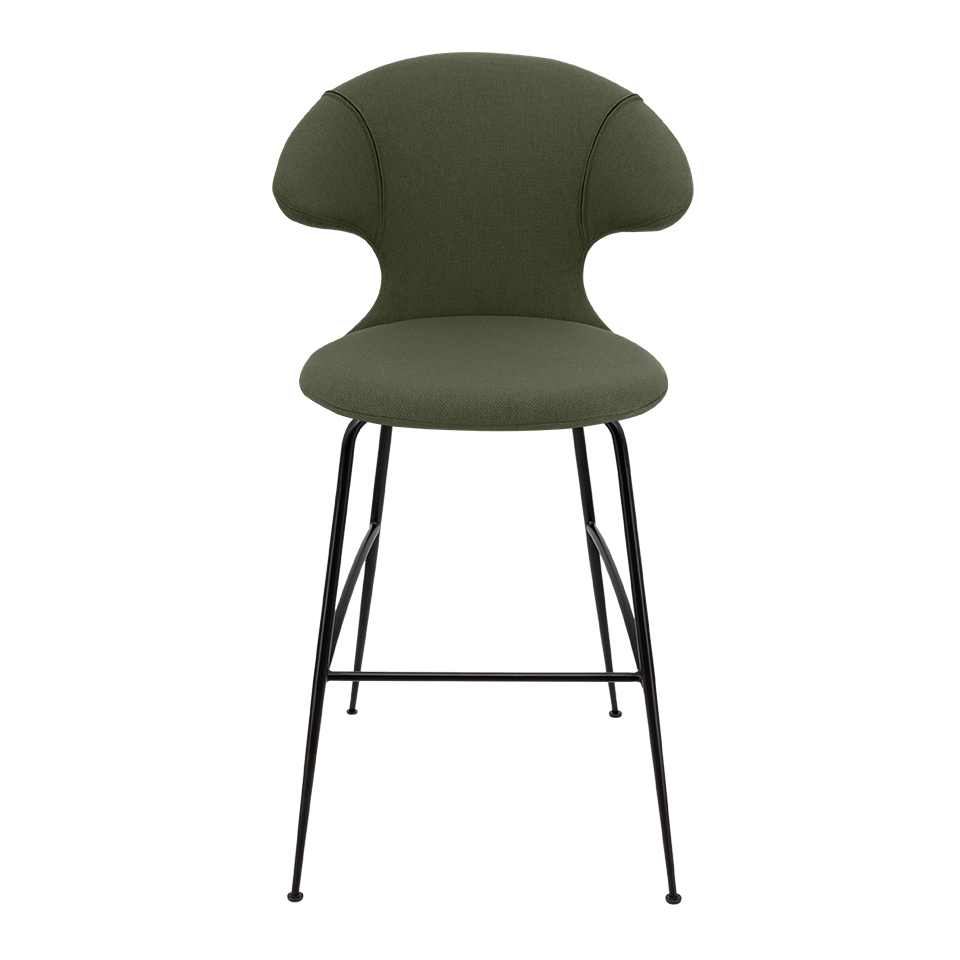 UMAGE Time Flies Bar Stool, Black Legs - Racing Green