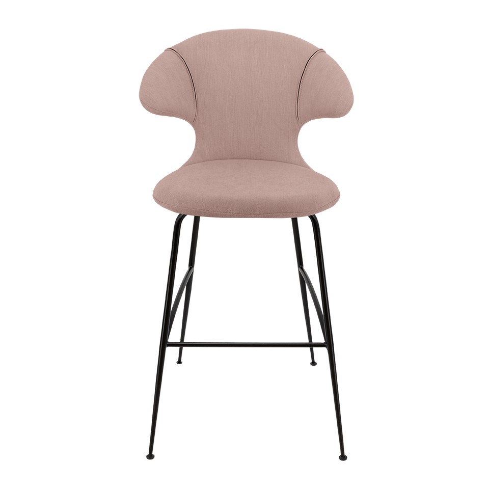 UMAGE Time Flies Bar Stool, Black Legs - Stone Rose