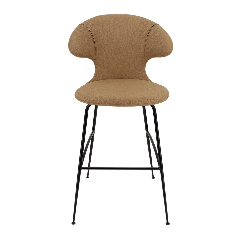 UMAGE Time Flies Bar Stool, Black Legs - Sugar Brown