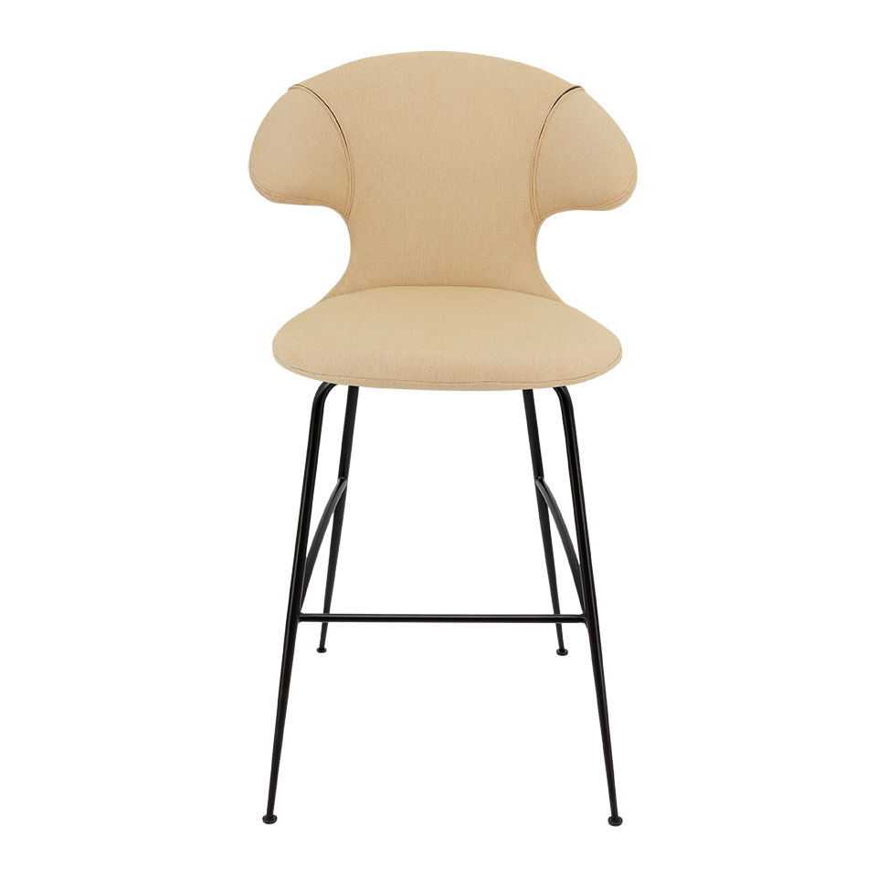 UMAGE Time Flies Bar Stool, Black Legs - Summer Shine