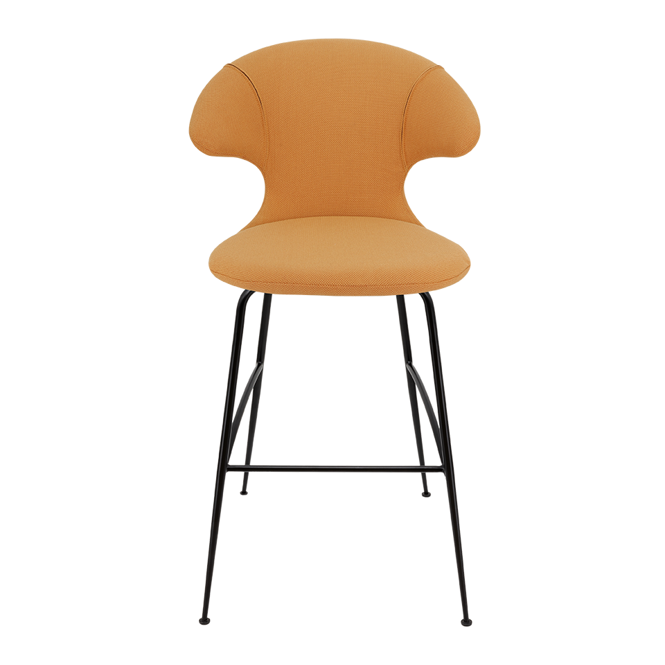 UMAGE Time Flies Bar Stool, Black Legs - Tangerine