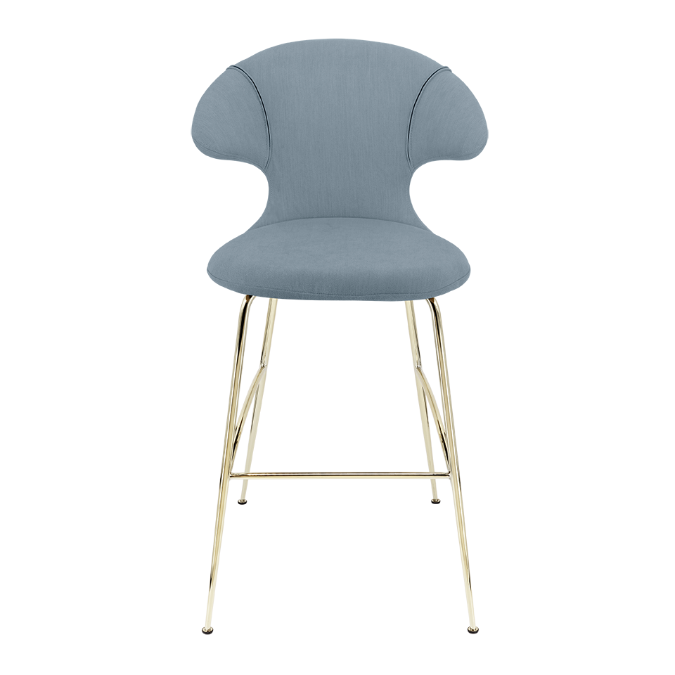 UMAGE Time Flies Bar Stool, Brass Legs - Bright Skies