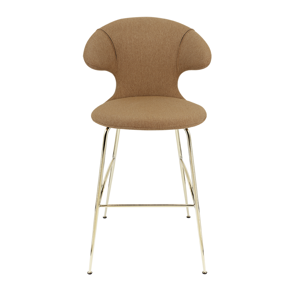 UMAGE Time Flies Bar Stool, Brass Legs - Sugar Brown