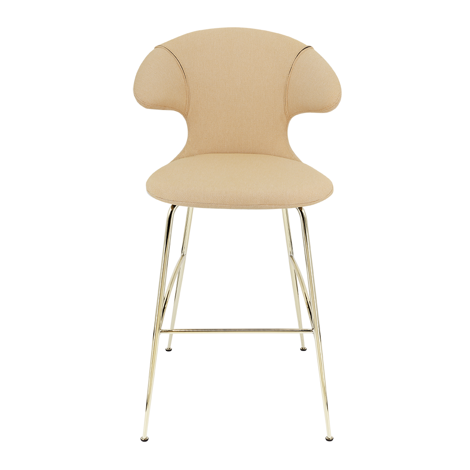 UMAGE Time Flies Bar Stool, Brass Legs - Summer Shine