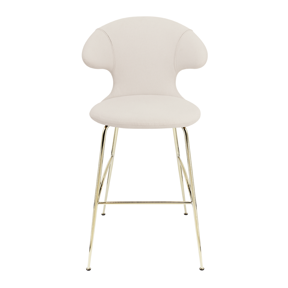 UMAGE Time Flies Bar Stool, Brass Legs - White Sands