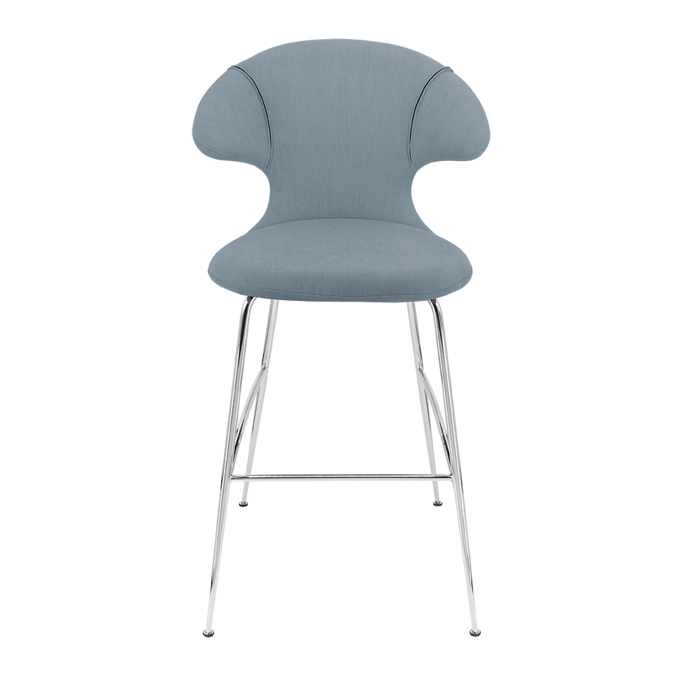UMAGE Time Flies Bar Stool, Chrome Legs - Bright Skies