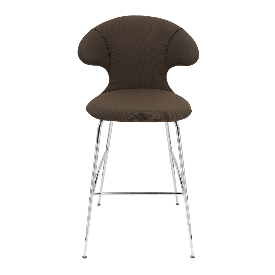 UMAGE Time Flies Bar Stool, Chrome Legs - Mocca
