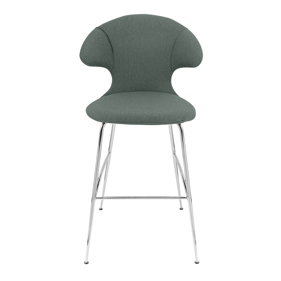 UMAGE Time Flies Bar Stool, Chrome Legs - Morning Meadows