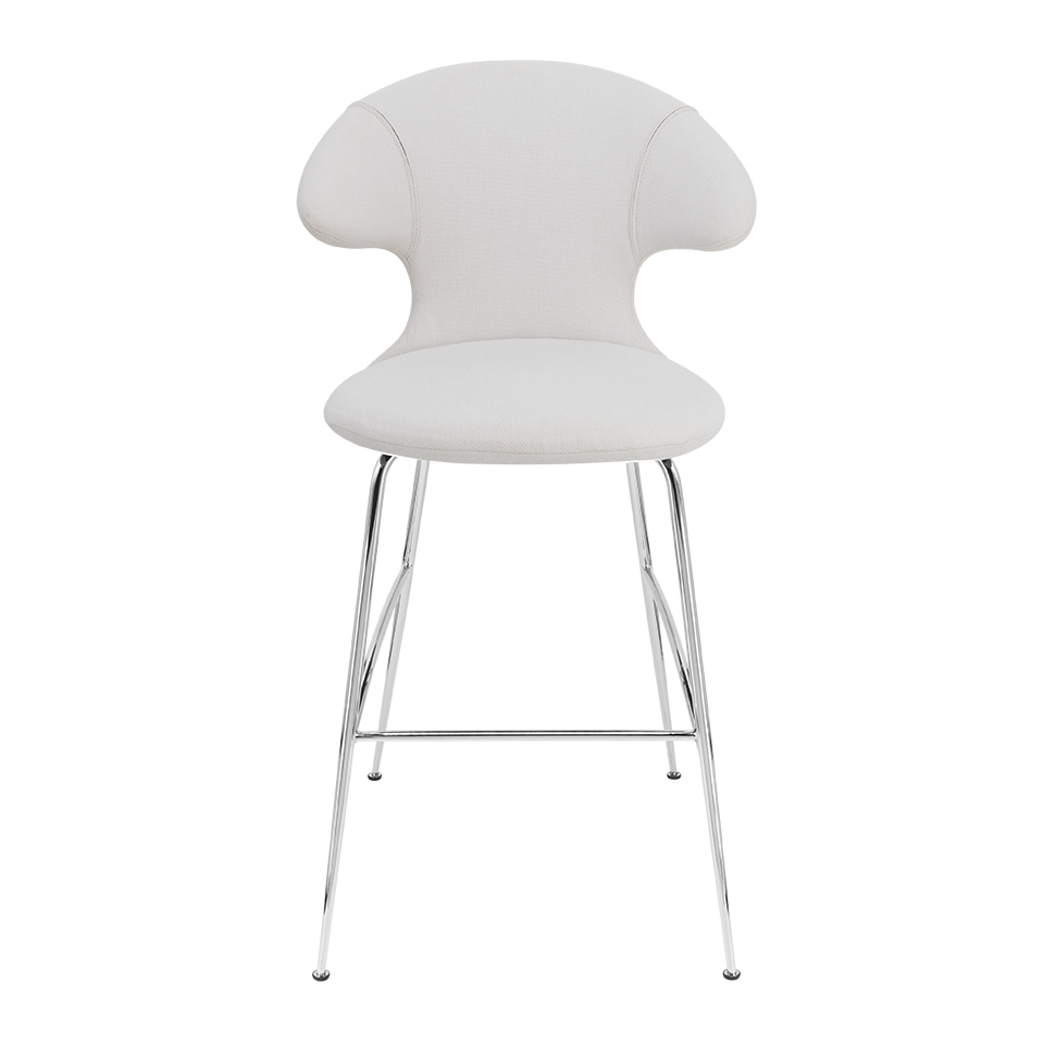 UMAGE Time Flies Bar Stool, Chrome Legs - Sterling