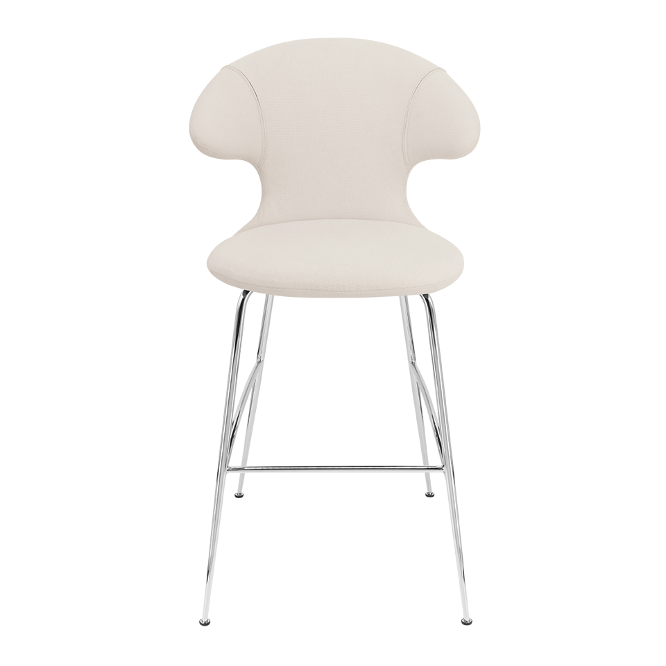 UMAGE Time Flies Bar Stool, Chrome Legs - White Sands