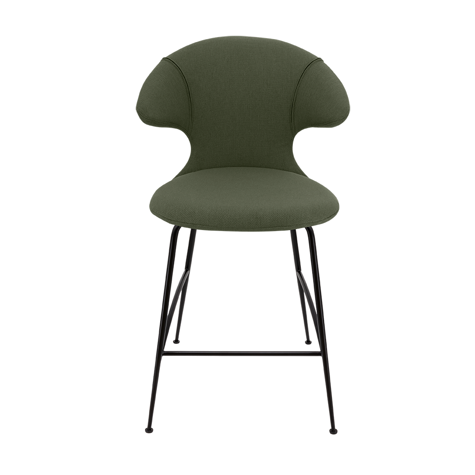 UMAGE Time Flies Counter Stool, Black Legs - Racing Green